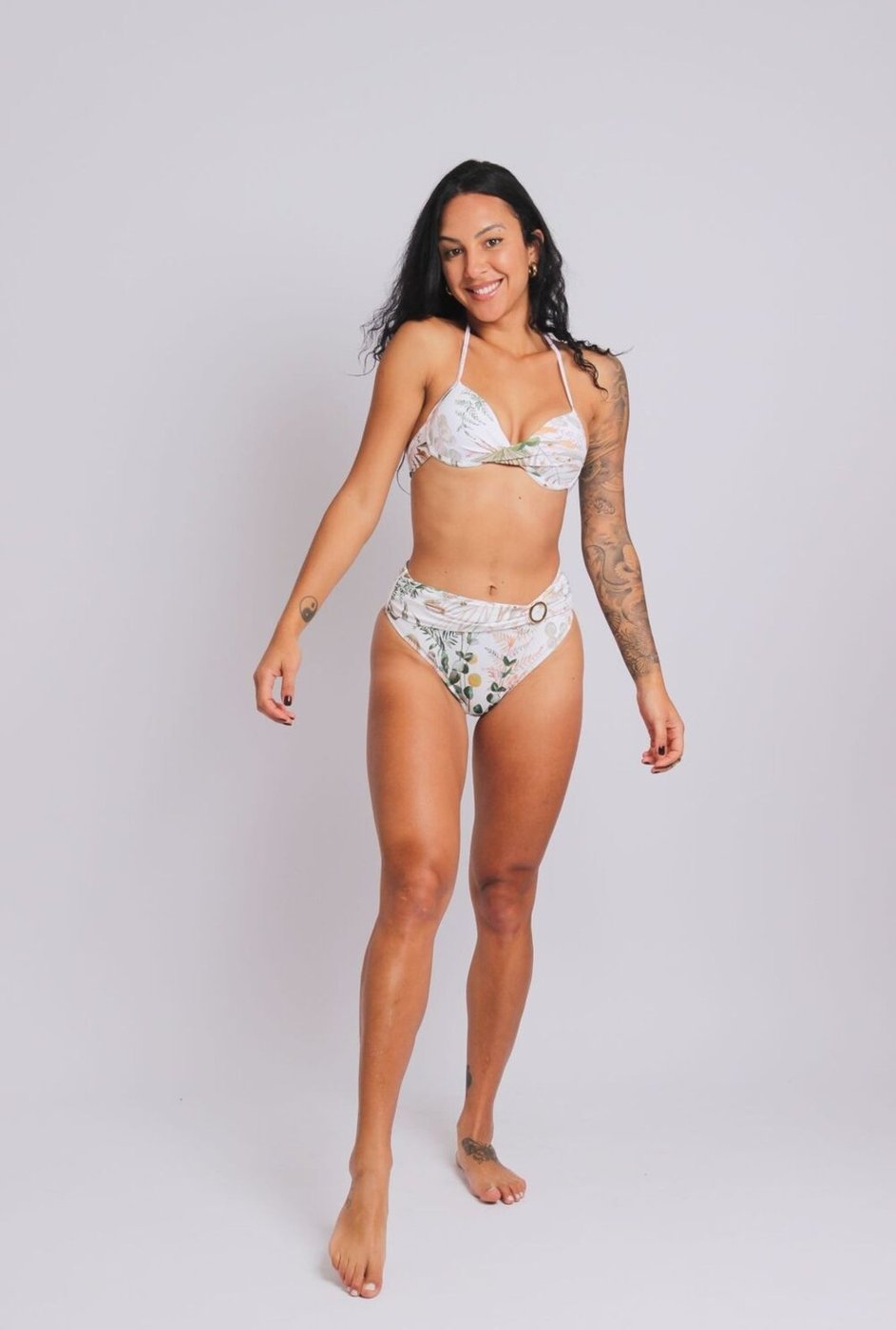 2402 - Calcinha de Biquíni Lateral Larga Faixa e Fivela Luxemburgo - Duna Casual