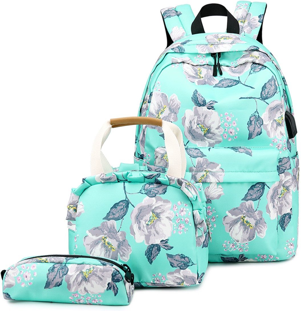 Mochila Guelph Feminina Notebook Kit Estojo Lancheira