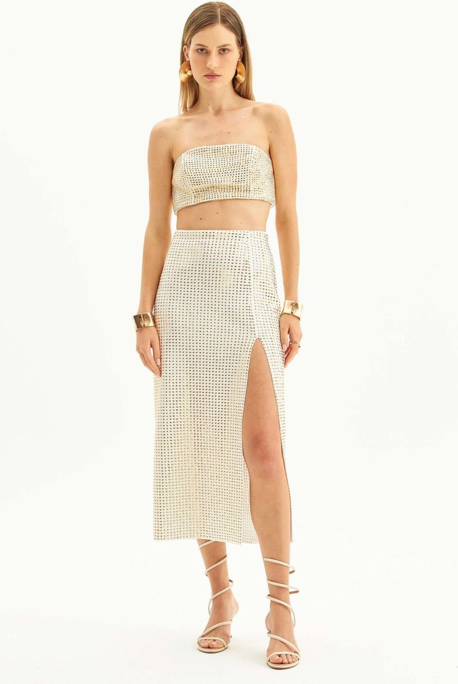 Saia Super Midi Com Fenda