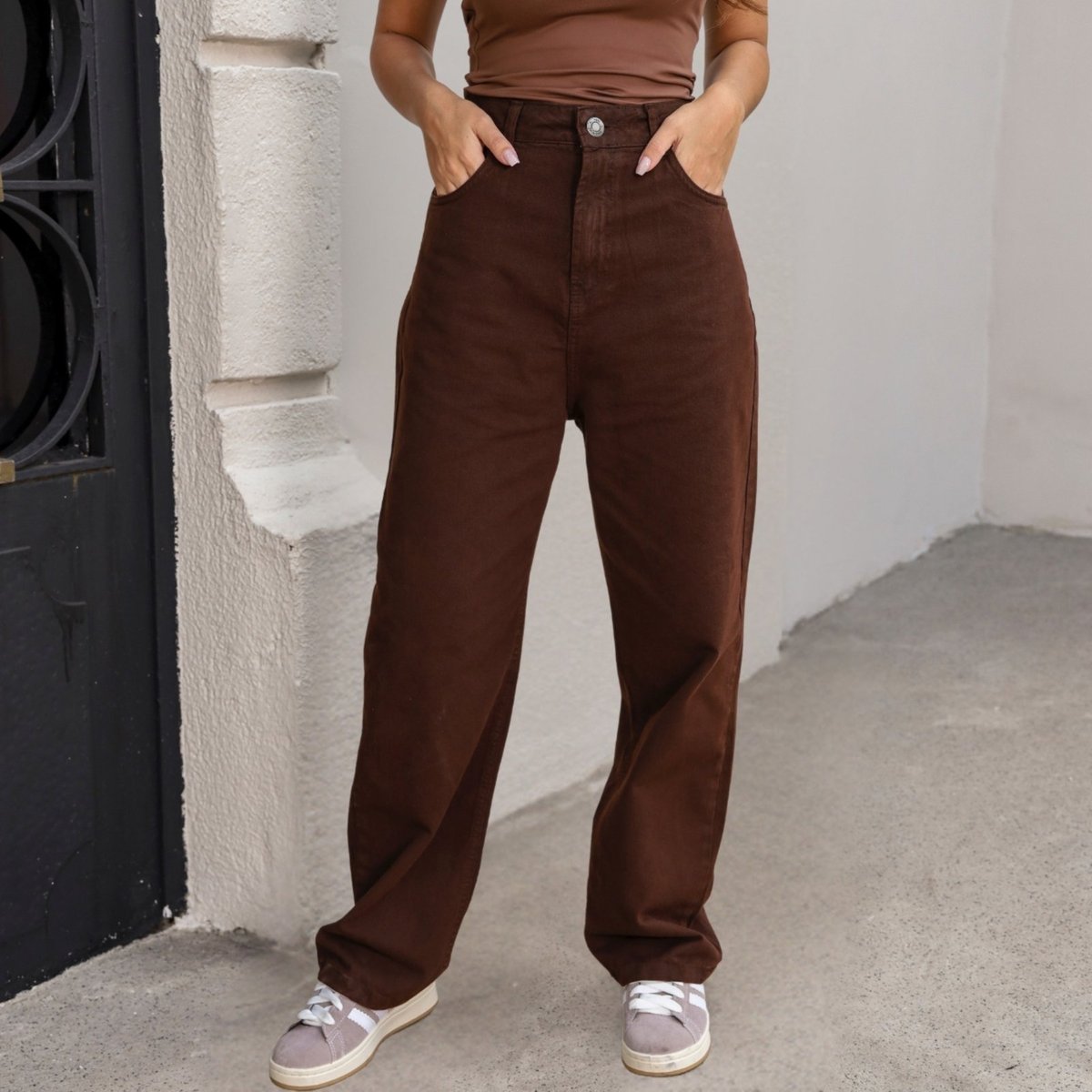 Calça Jeans Boyfriend Barra Normal Feminino Revanche Anderva