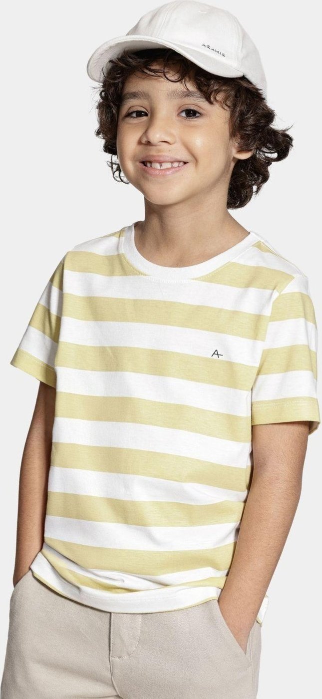 Imagem principal Infantil - Camiseta Aramis Manga Curta Off White e Laranja off-white white Aramis off-white white