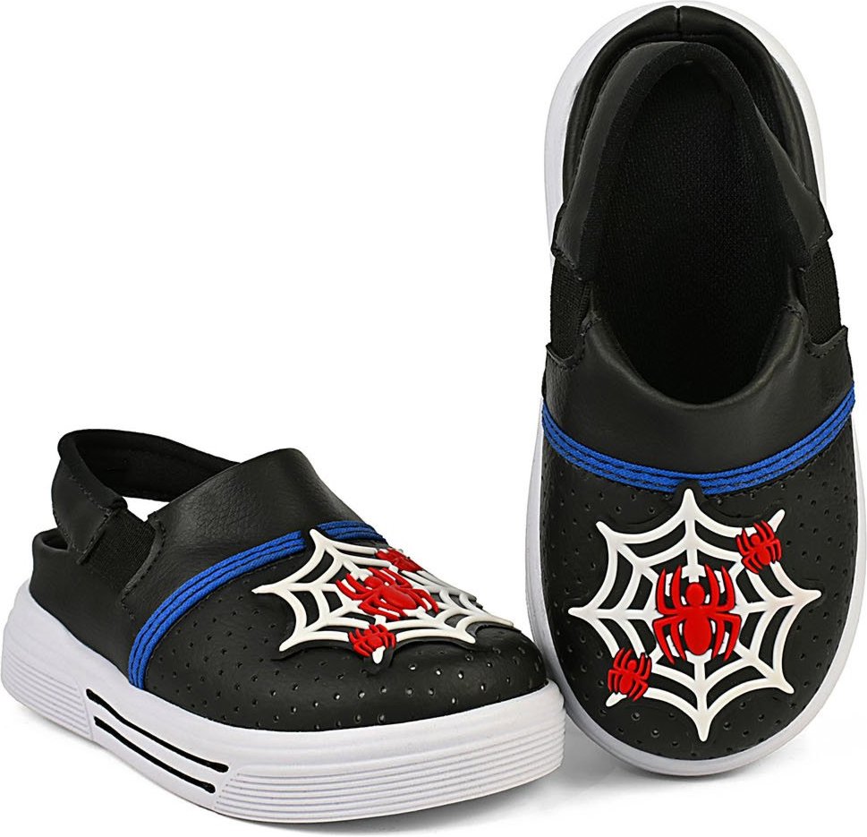 Imagem principal Infantil - Babuche Menino com Enfeite de Aranha Calçado Confortável Antiderrapante Mzkid azul/preto Mzkid azul/preto