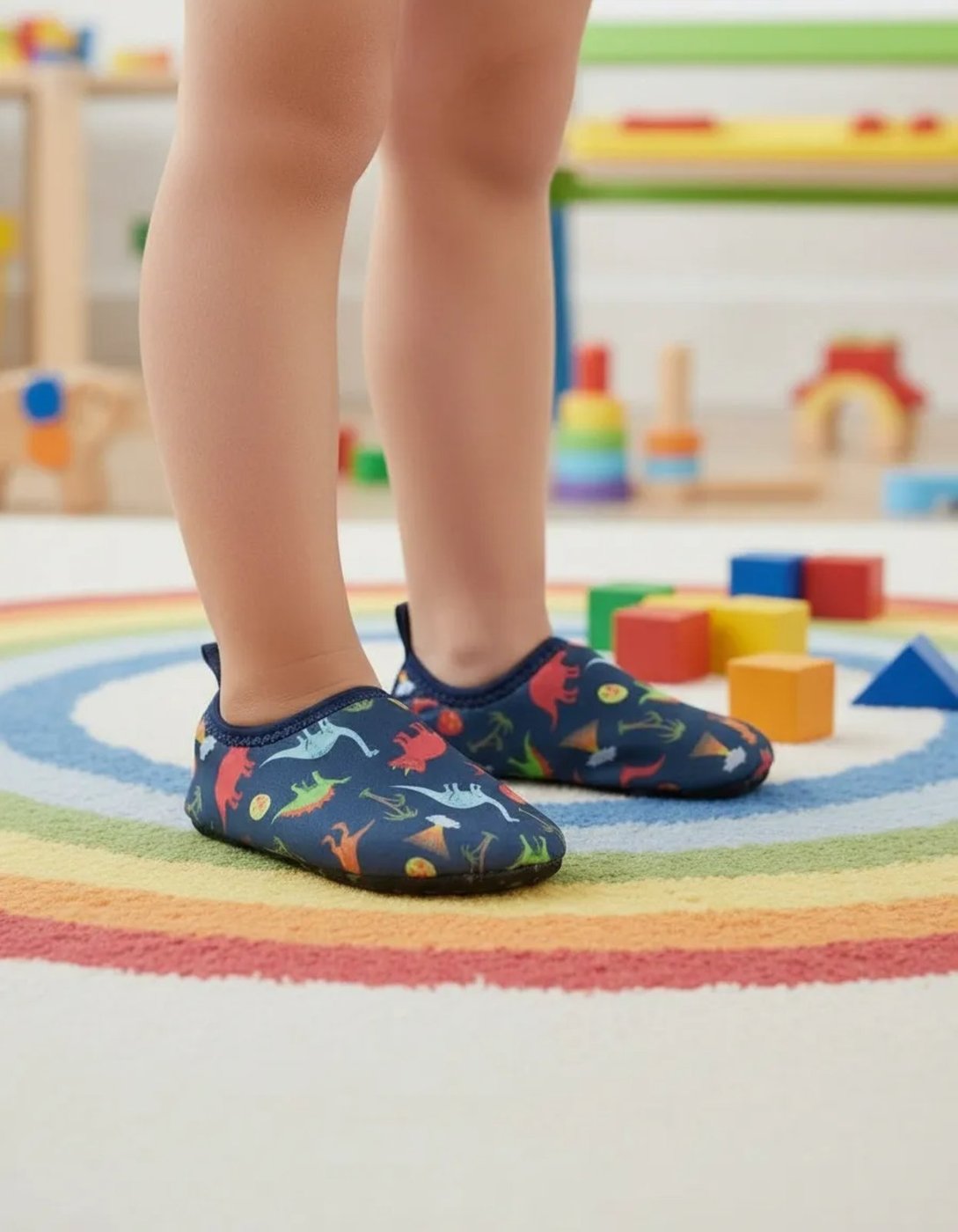 Infantil - Meia Sapatilha Menino Neném Footz Antiderrapante Confortável e Macia Marinho