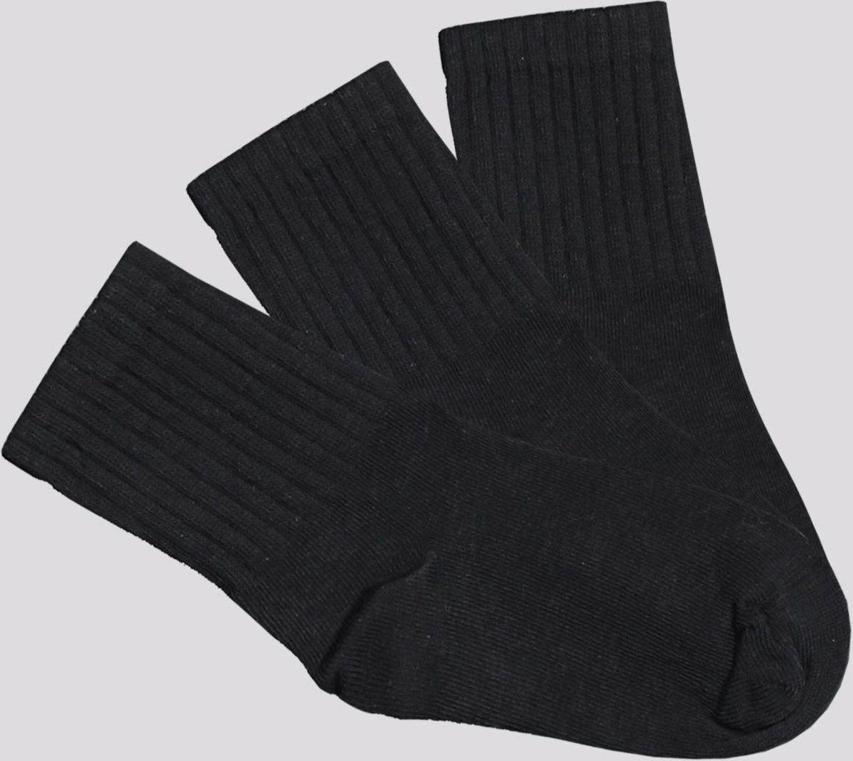 Kit Meia Selene 3 Pares Cano Longo Preta