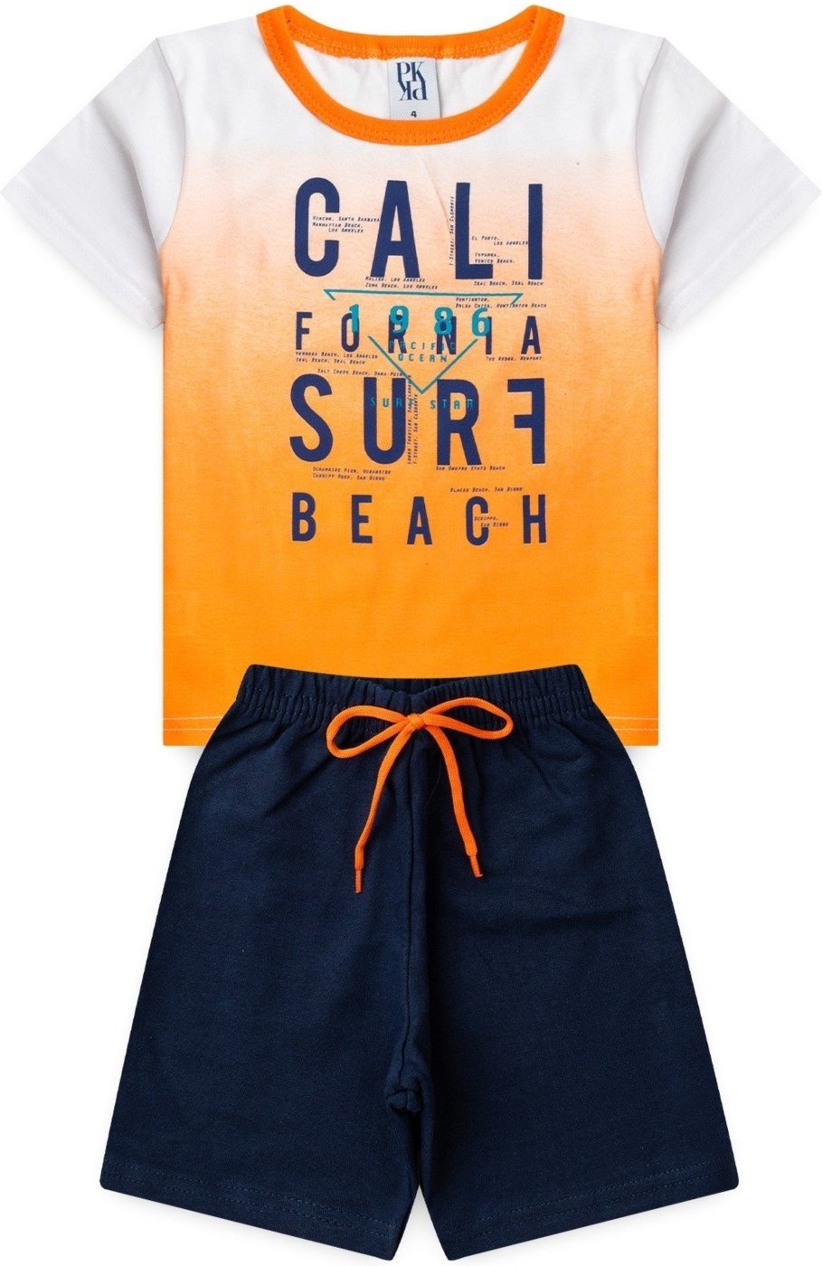 Imagem principal Infantil - Conjunto Platinum Surfe Na Califórnia PLATINUM KIDS laranja PLATINUM KIDS laranja