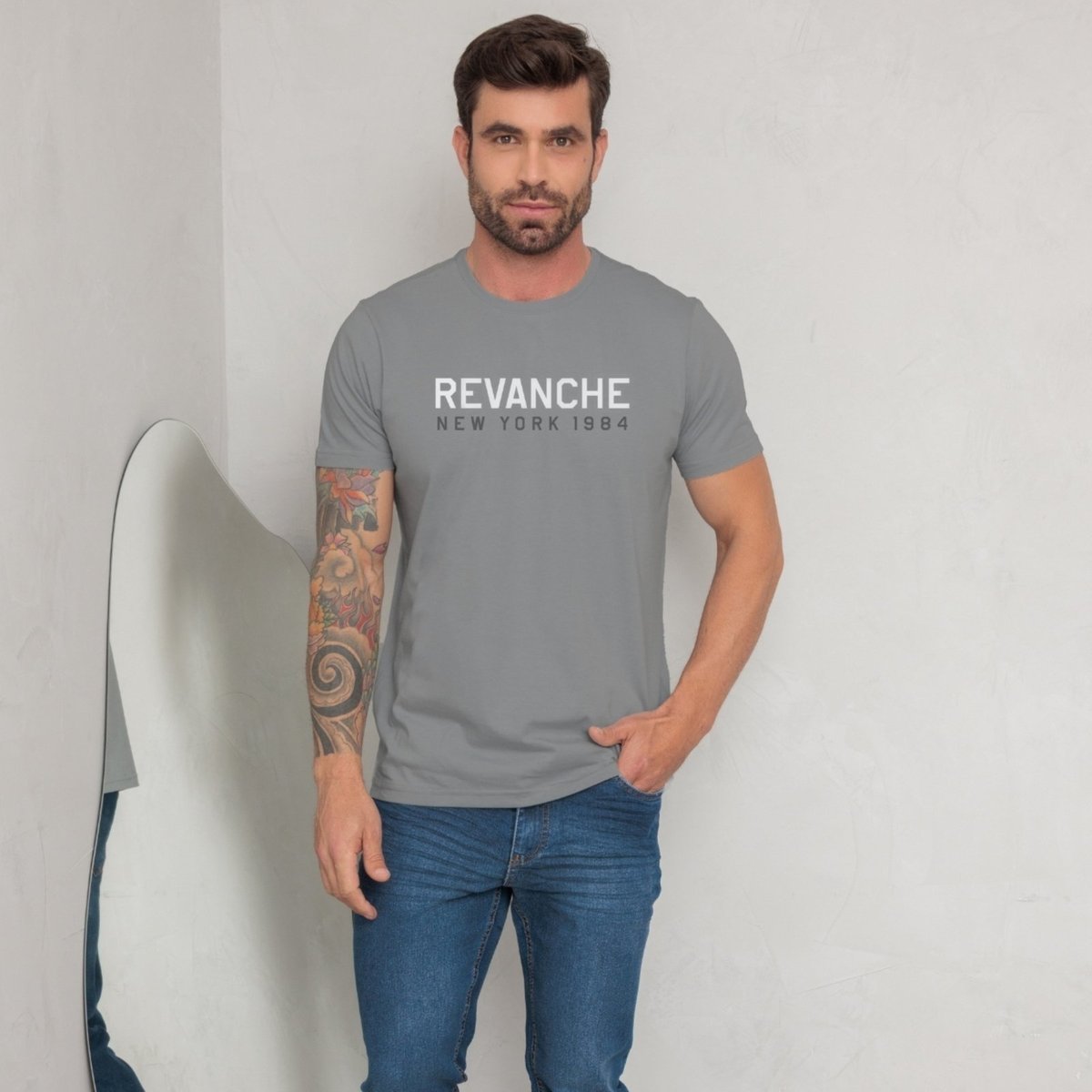 Imagem principal Camiseta Estampada Masculino Revanche Giufos branco Revanche branco