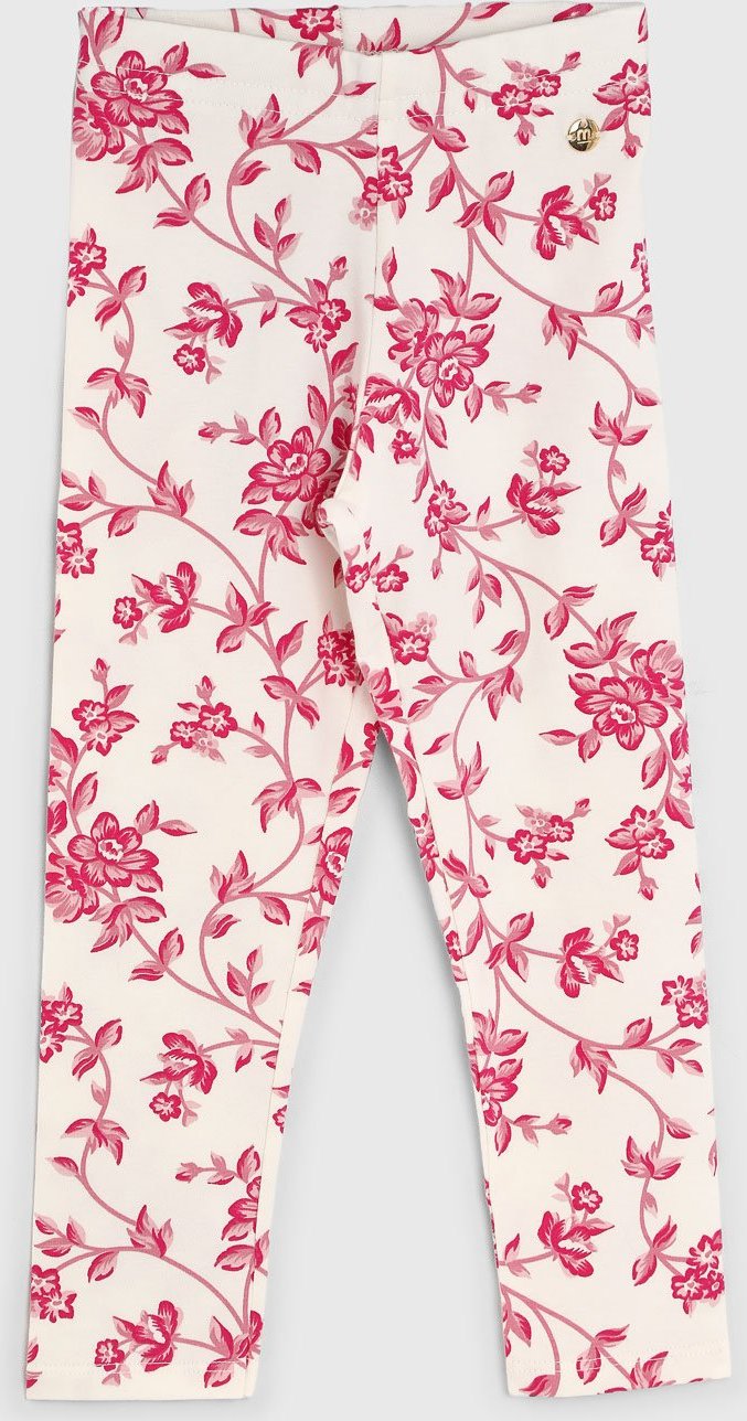 Infantil - Legging Milon Estampa Floral Branca
