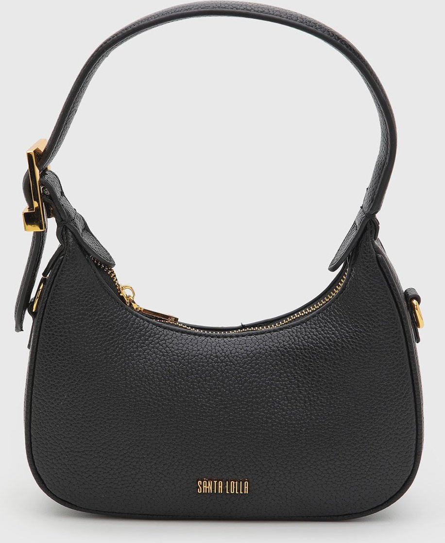 Bolsa Feminina Santa Lolla Pequena Texturizada Preta