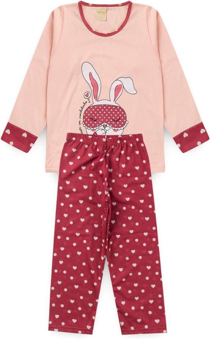 Imagem principal Pijama Molekada Menina Longo Coelho rosa Molekada rosa