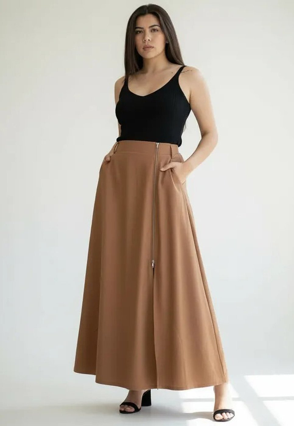 Saia Cabanafree Midi com Zíper