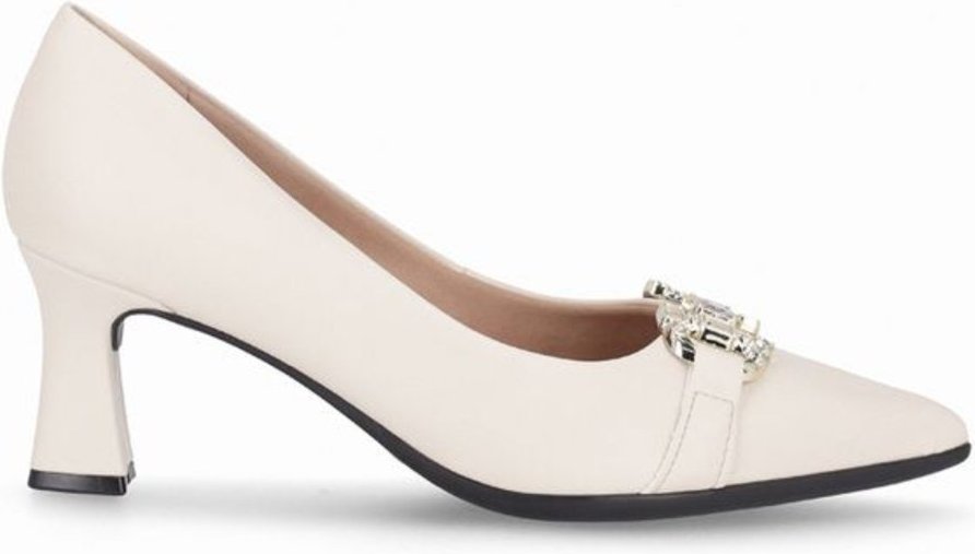 Imagem principal Scarpin Irene Salto Alto Off White Piccadilly branco white Piccadilly branco white