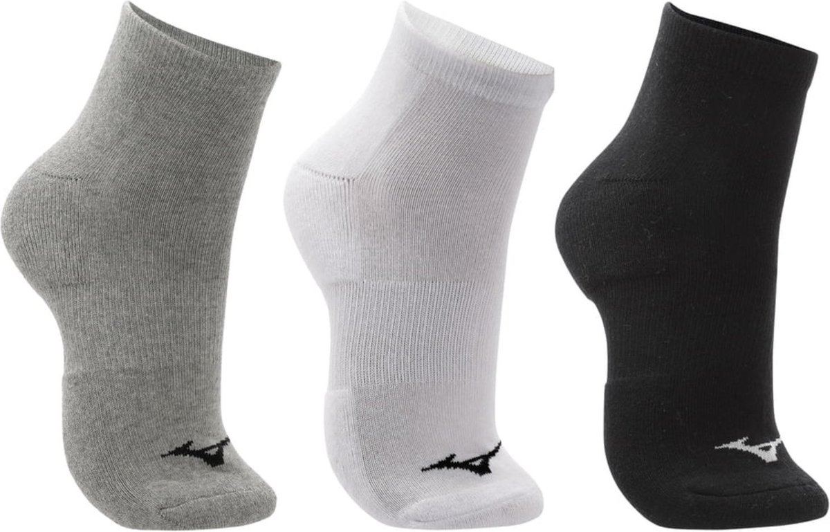 Meia Cano Curto Mizuno Prime Tam. Pacote Com 3 Pares