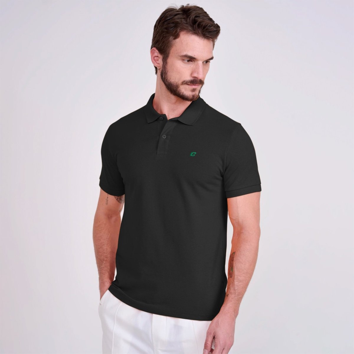 Imagem principal Camisa Polo Colcci Logo Ve26 Masculino preto Colcci preto