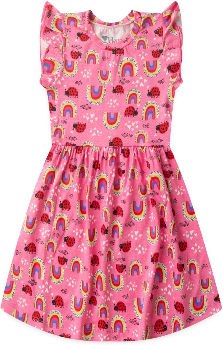 Imagem principal Infantil - Vestido Bem Vestir Feminino Arco-íris e Joaninha rosa BEM VESTIR rosa