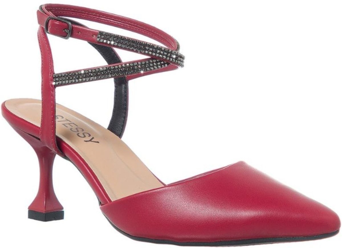 Imagem principal Scarpin Feminino Salto Baixo Taça Brilho Bico Fino Elegante Stessy Shoes preto Stessy Shoes preto