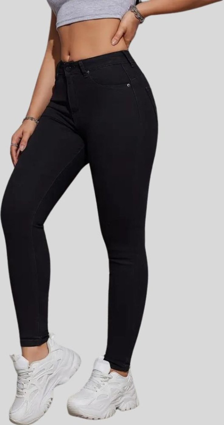 Imagem principal Calça Jeans Feminina Tex Jeans Cintura Alta Skinny com Elastano Preta azul azul