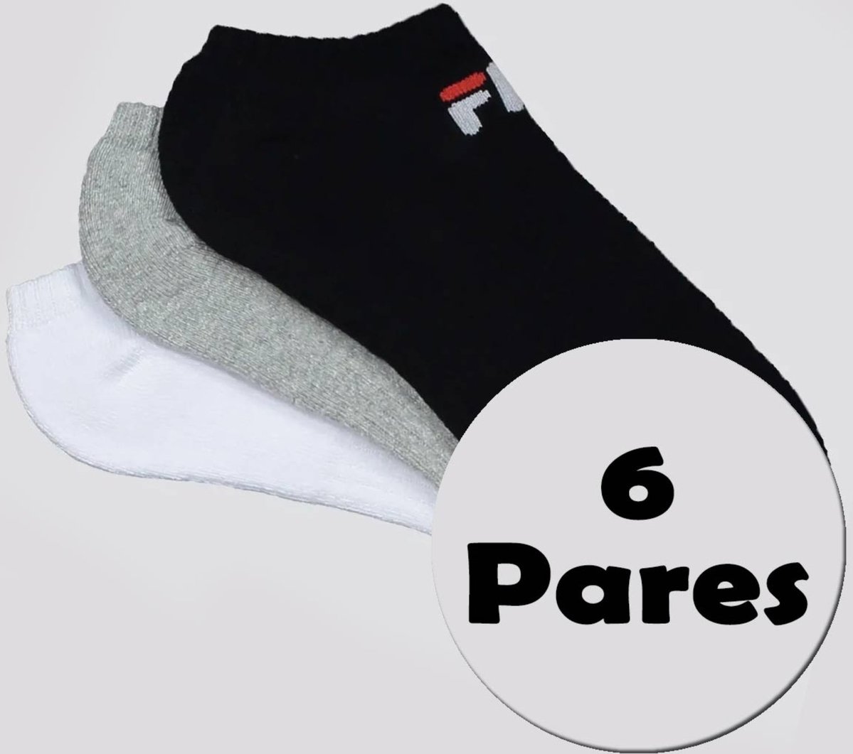 Kit Meia Fila 6 Pares Curto