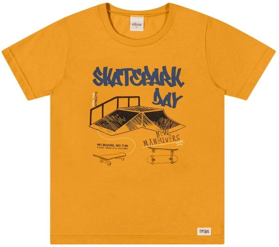 Imagem principal Infantil - Camiseta Menino Estampa Skate Elian preto Elian preto