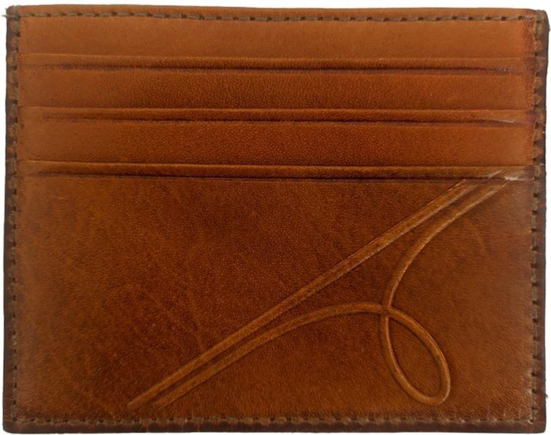 Imagem principal Carteira Calvin Klein Porta Cartão Couro Liso Relief marrom Calvin Klein marrom