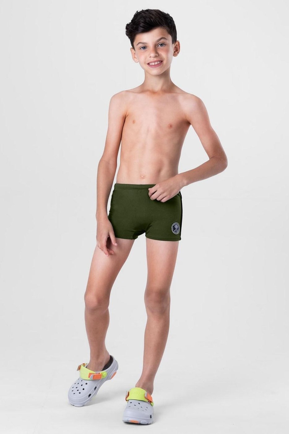 Imagem principal Sunga em malha UV menino Brandili azul Brandili azul