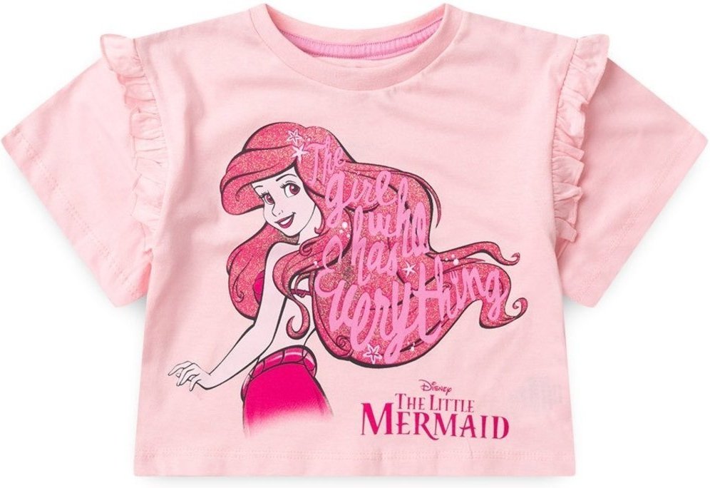 Imagem principal Infantil - Blusa Disney Comprimento Box Feminina Ariel rosa Disney rosa