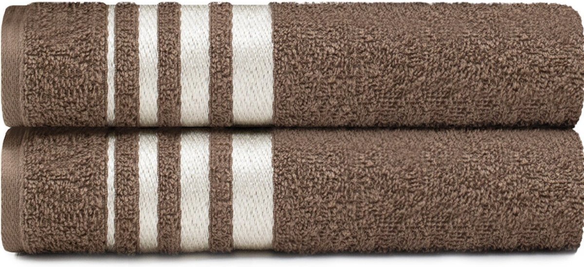 Imagem principal Jogo de Toalhas de Banho 100 Algodão 2 Peças Karsten Emcompre bege Karsten bege