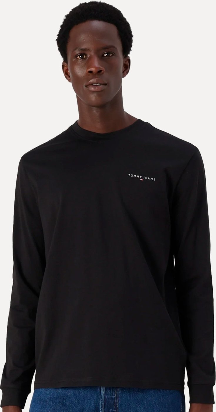 Imagem principal Camiseta Tommy Jeans Masculina Manga Longa Linear Chest preto Tommy Jeans preto