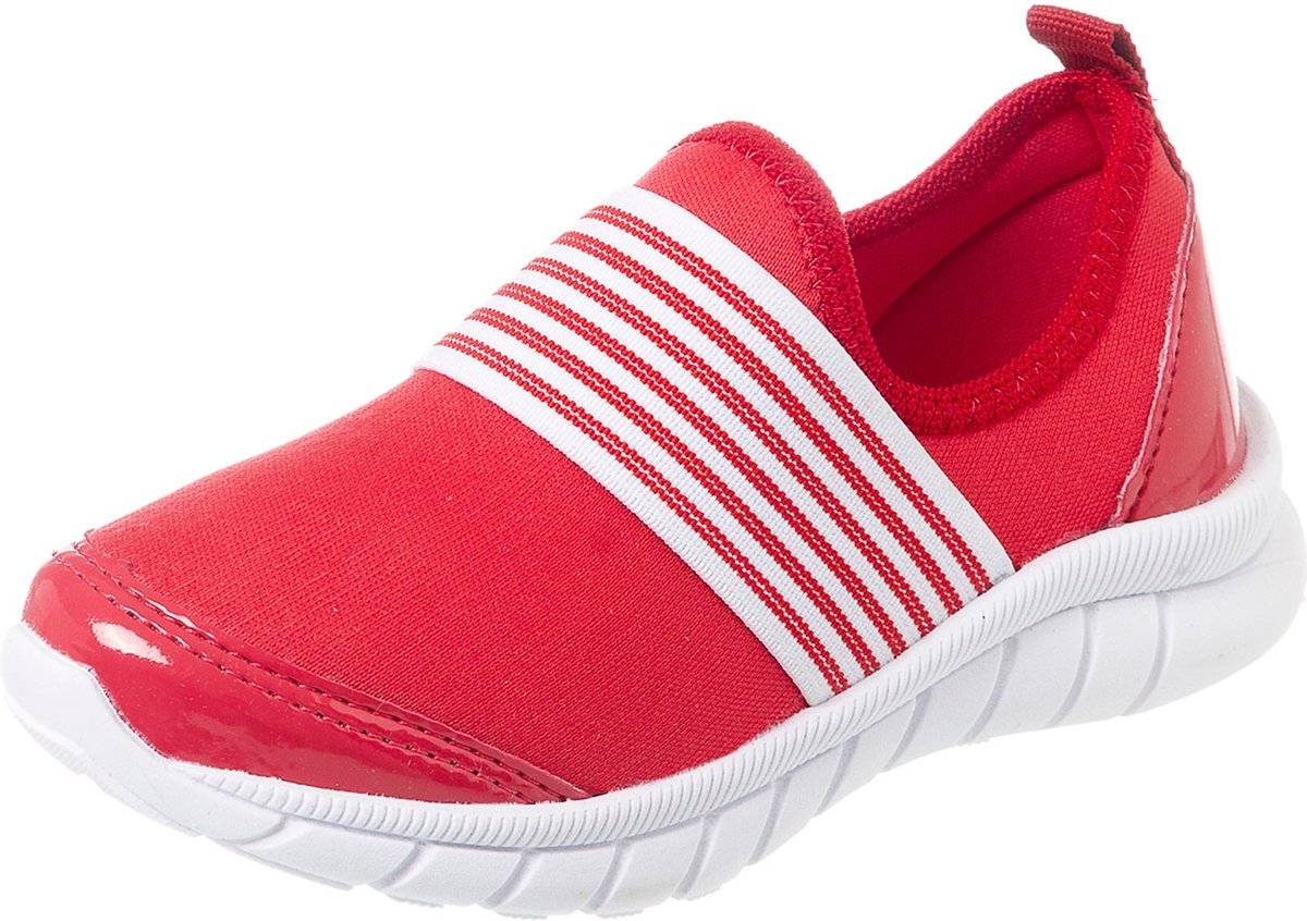 Imagem principal Infantil - Tênis Tininha Juvenil Menina Calce Fácil Listra vermelho Tininha vermelho