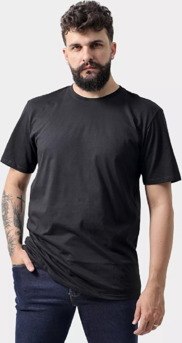 Camiseta Basica Lisa Masculino Premium Algodão Casual
