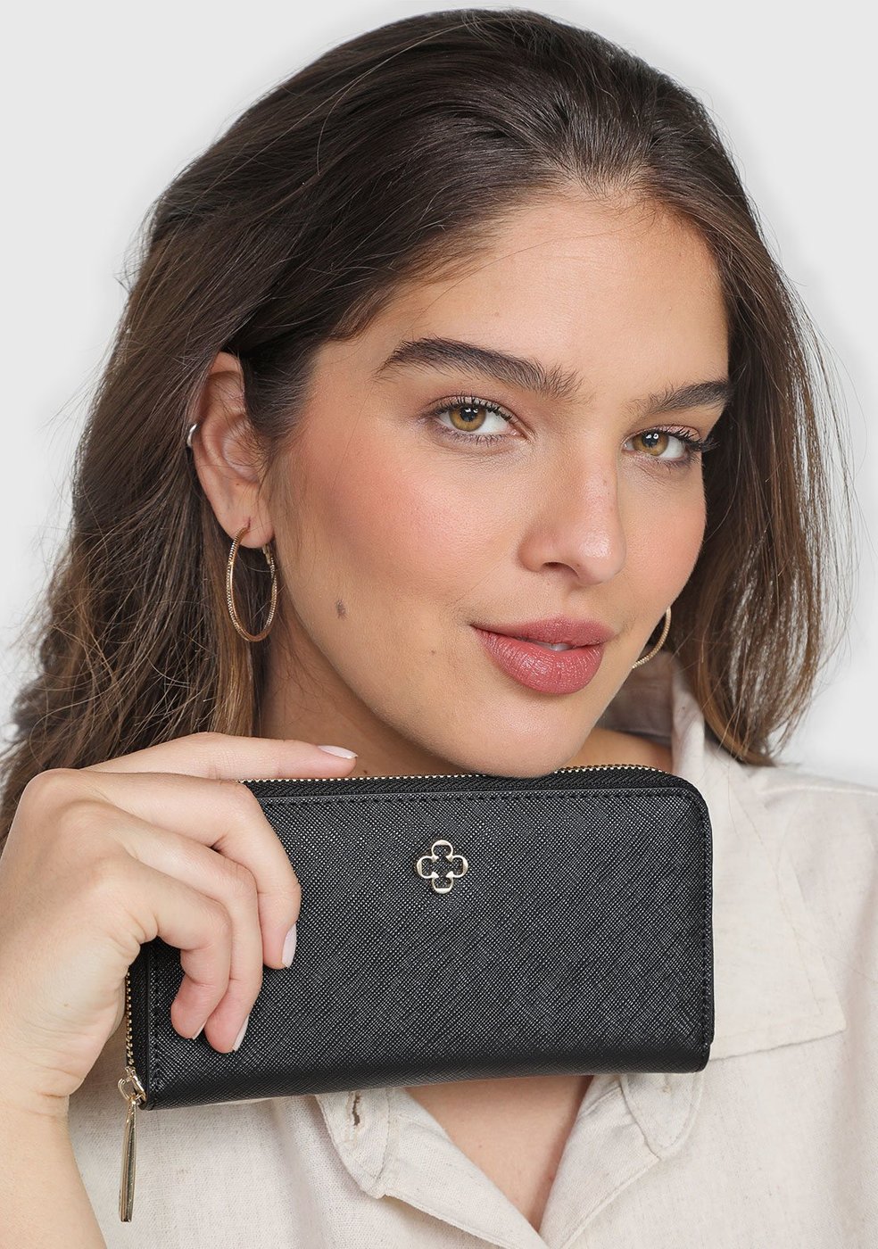 Imagem principal Carteira Capodarte Lezard Preta preto Capodarte preto