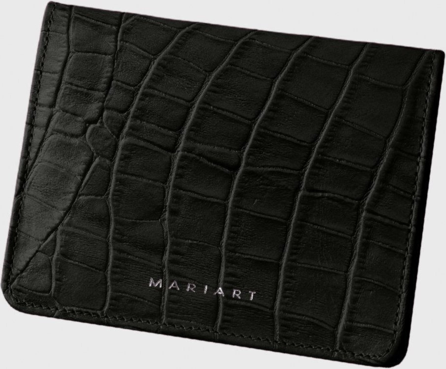 Imagem principal Carteira de Couro Mariart 649MRT Croco Preta preto Mariart preto