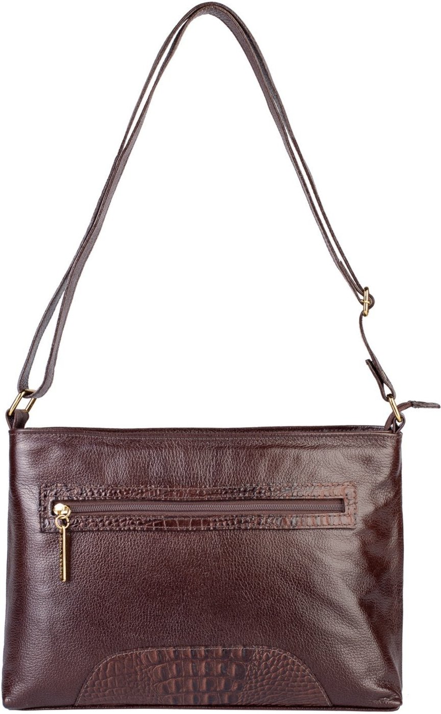 Imagem principal Bolsa Andrea Vinci Transversal De Couro Liso Antonela - Café vermelho Andrea Vinci vermelho