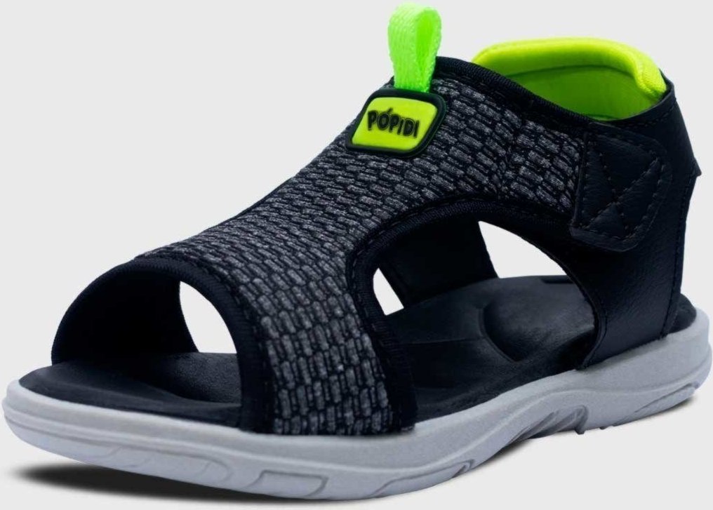 Imagem principal Infantil - Sandália Papete Masculino Pópidi preto Pópidí preto