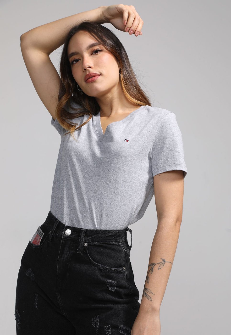 Imagem principal Camiseta Tommy Hilfiger Logo cinza Tommy Hilfiger cinza