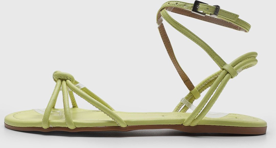 Imagem principal Rasteira Feminina Santa Lolla Tiras Fechada verde Santa Lolla verde