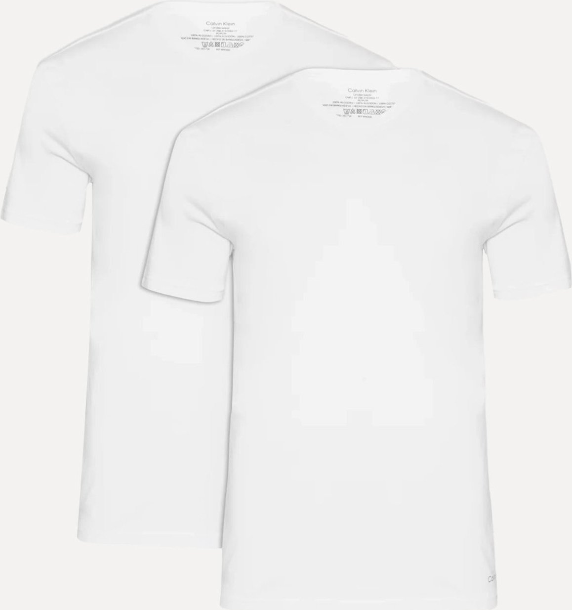 Imagem principal Camisetas Calvin Klein Underwear Masculinas C-Neck Branca Pack 2UN branco Calvin Klein branco