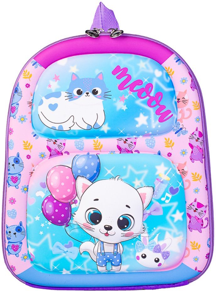 Infantil - Mochila baby alto relevo 12" 55872 - Gato"