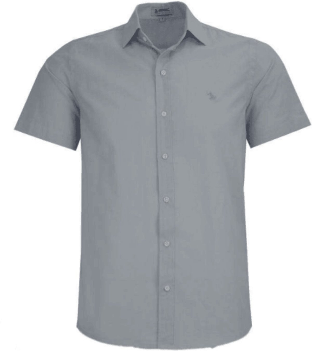 Imagem principal Camisa Social Amil Comfort Kart Algodão Flamê tipo Linho Manga Curta Luxo cinza Amil cinza