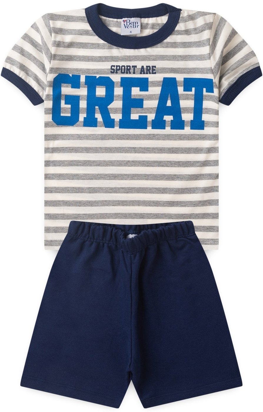 Imagem principal Infantil - Conjunto Bem Vestir Menino Camiseta e Bermuda off-white BEM VESTIR off-white