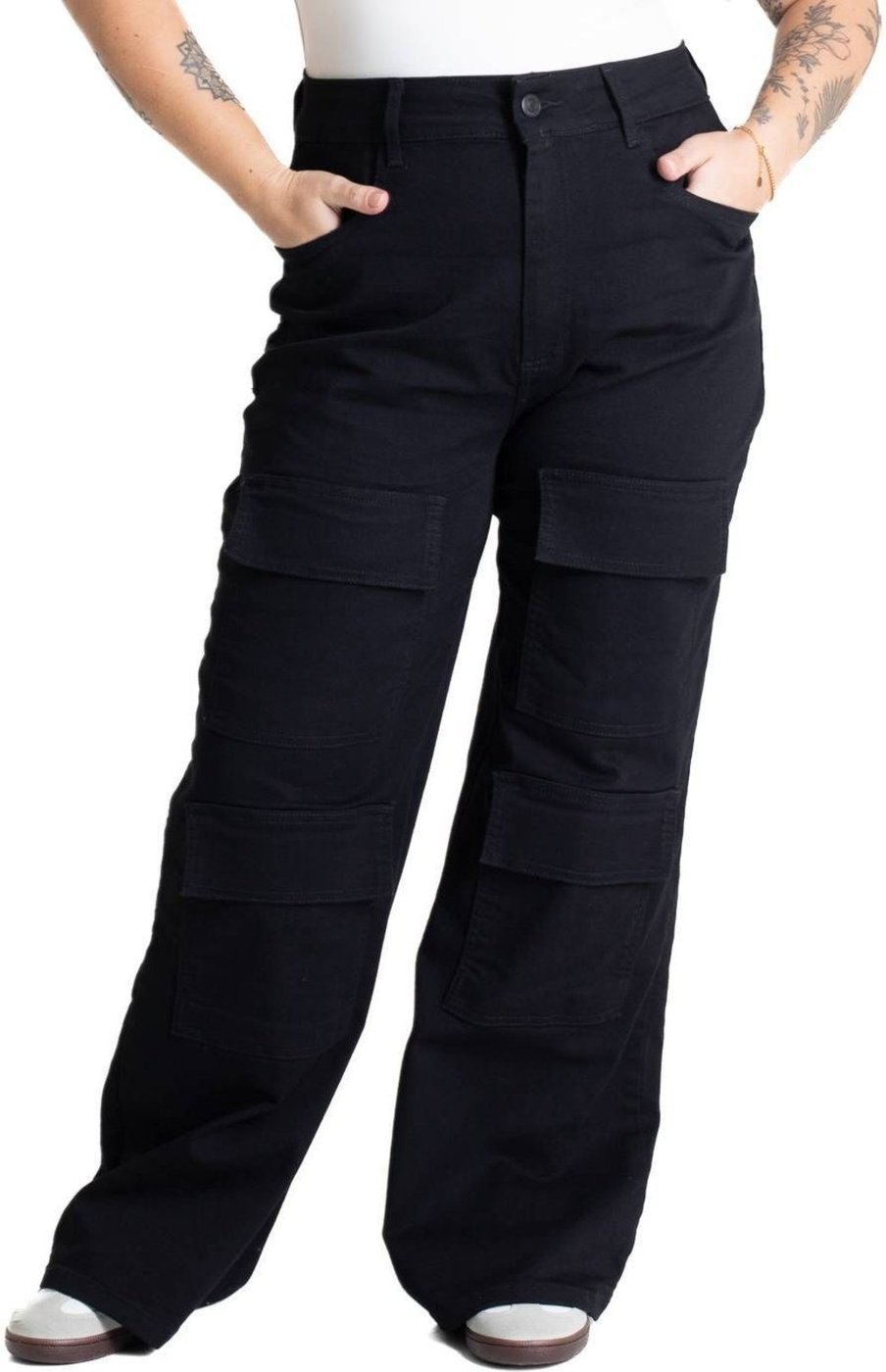 Calça Sarja Sawary Plus Size Wide Leg - 281032