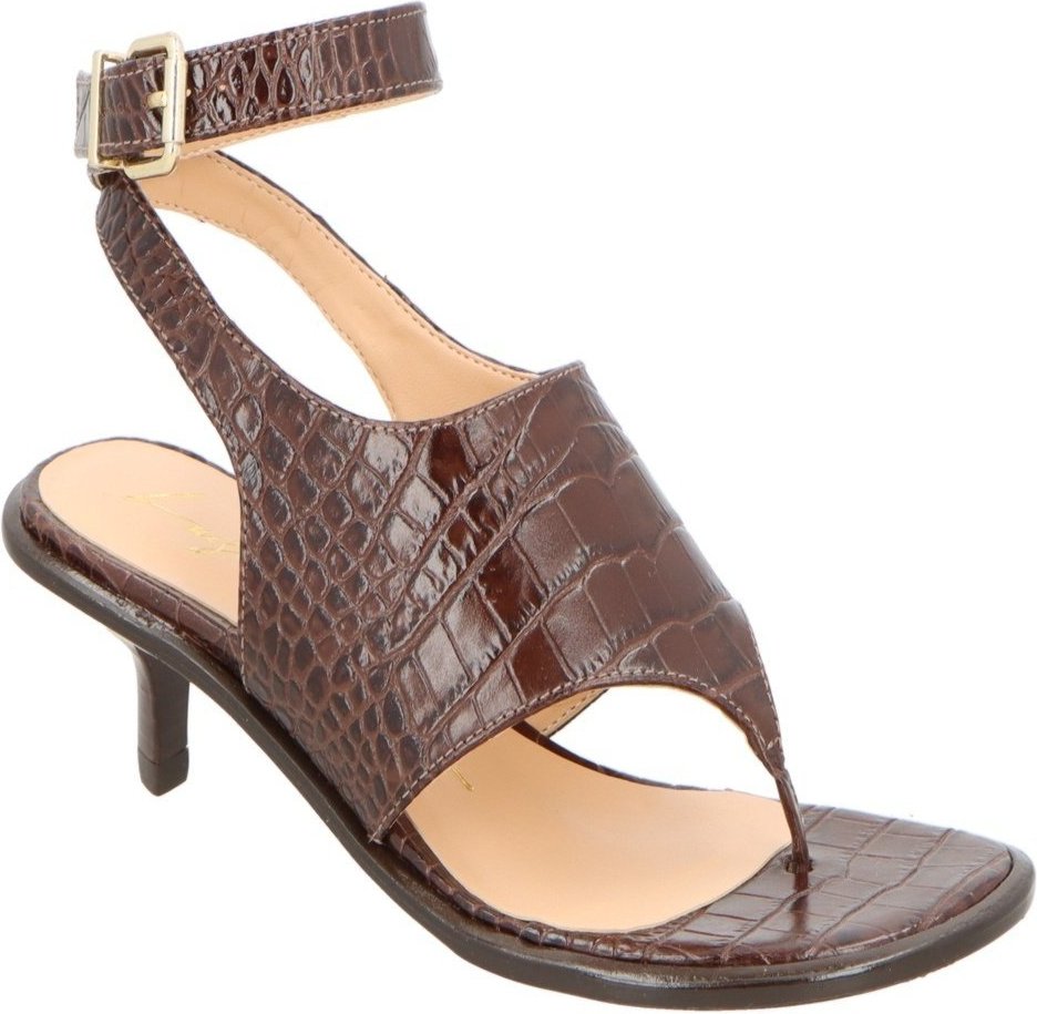 Sandalia Luiza Barcelos Croco Dacar Cofee