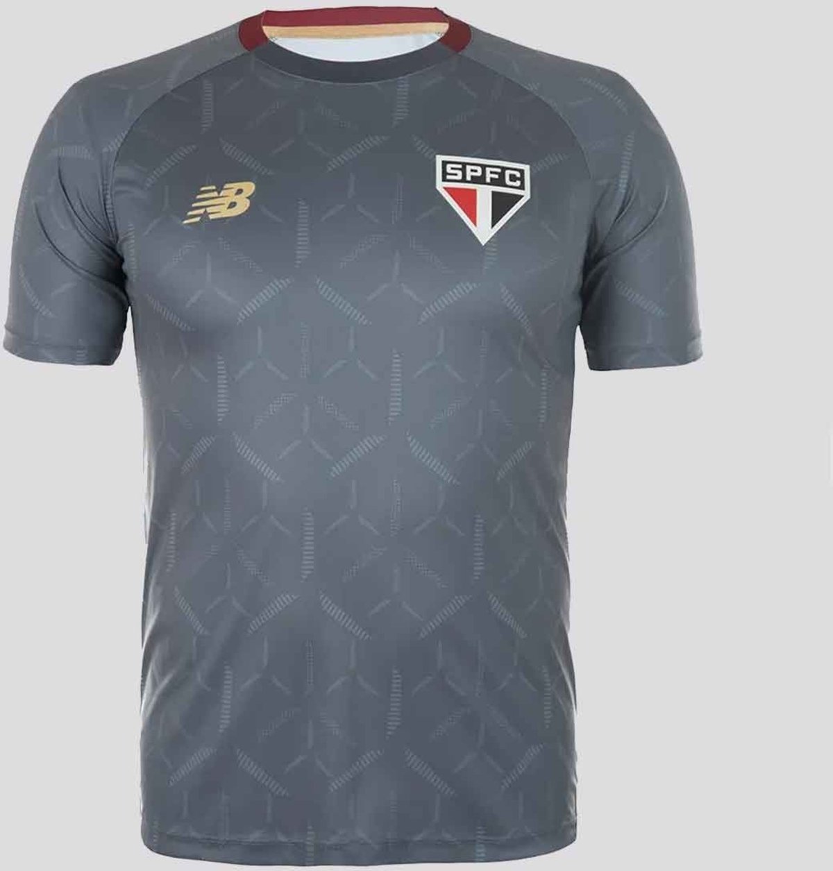 Imagem principal Camisa New Balance São Paulo Treino 2025 cinza New Balance cinza