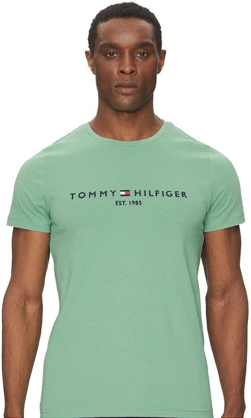 Imagem principal Camiseta Tommy Hilfiger Logo Tee Masculina Claro verde Tommy Hilfiger verde