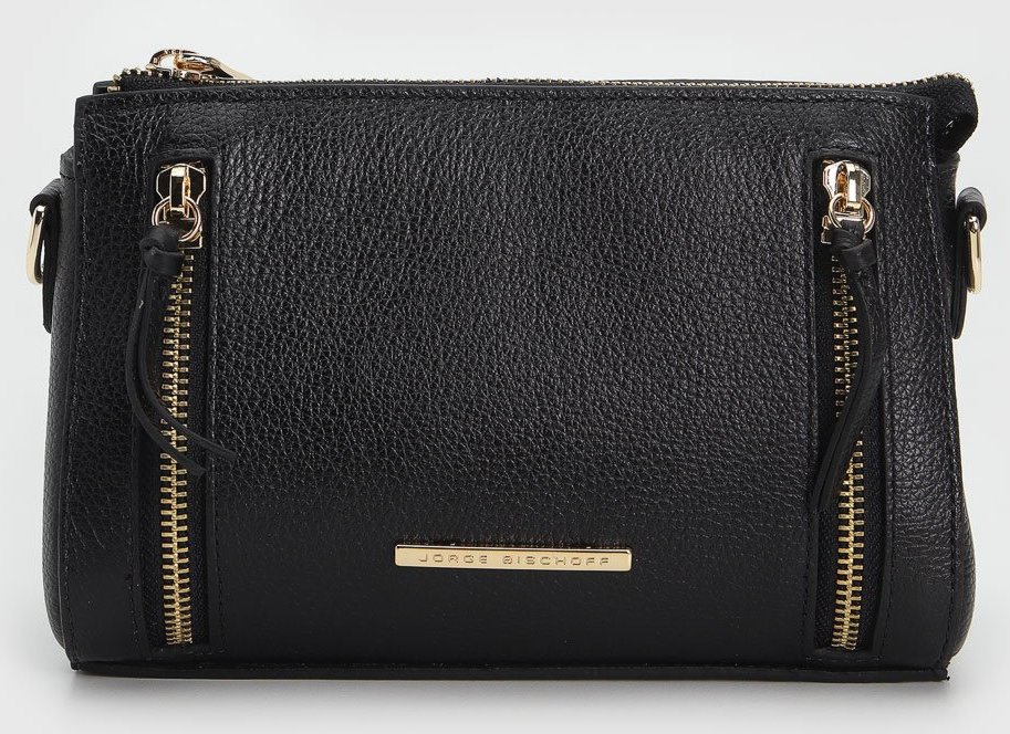Bolsa Tiracolo Jorge Bischoff Alça Ajustável Preta