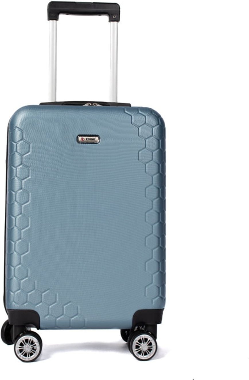 Imagem principal Mala Tonin Hexagon Rígida Bordo Pequena Metalizado azul Tonin azul