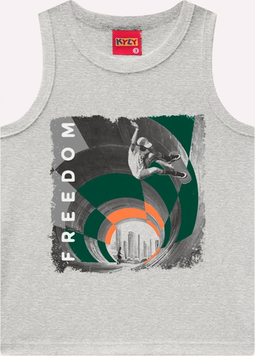 Imagem principal Infantil - Regata Menin Skate Kyly cinza Kyly cinza