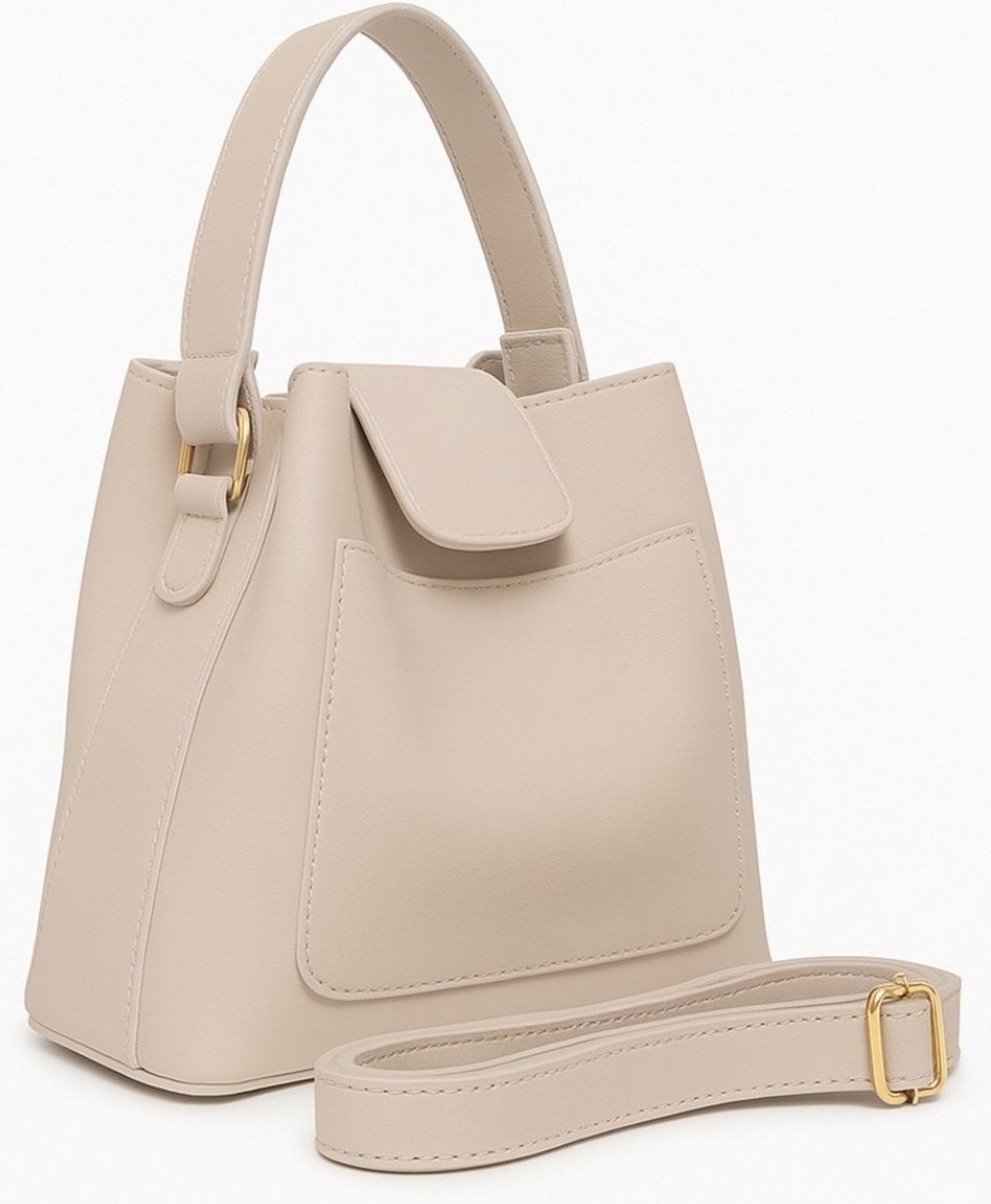 Bolsa Saquinho Com Alça De Mão Willibags + Alça Transversal Removível E Ajustável - Gelo