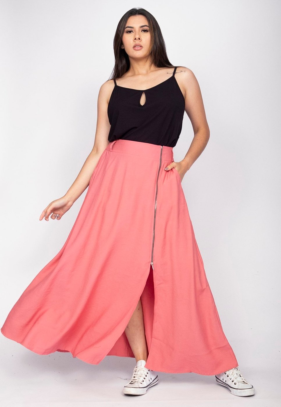 Saia Midi CabanaFree com Zíper