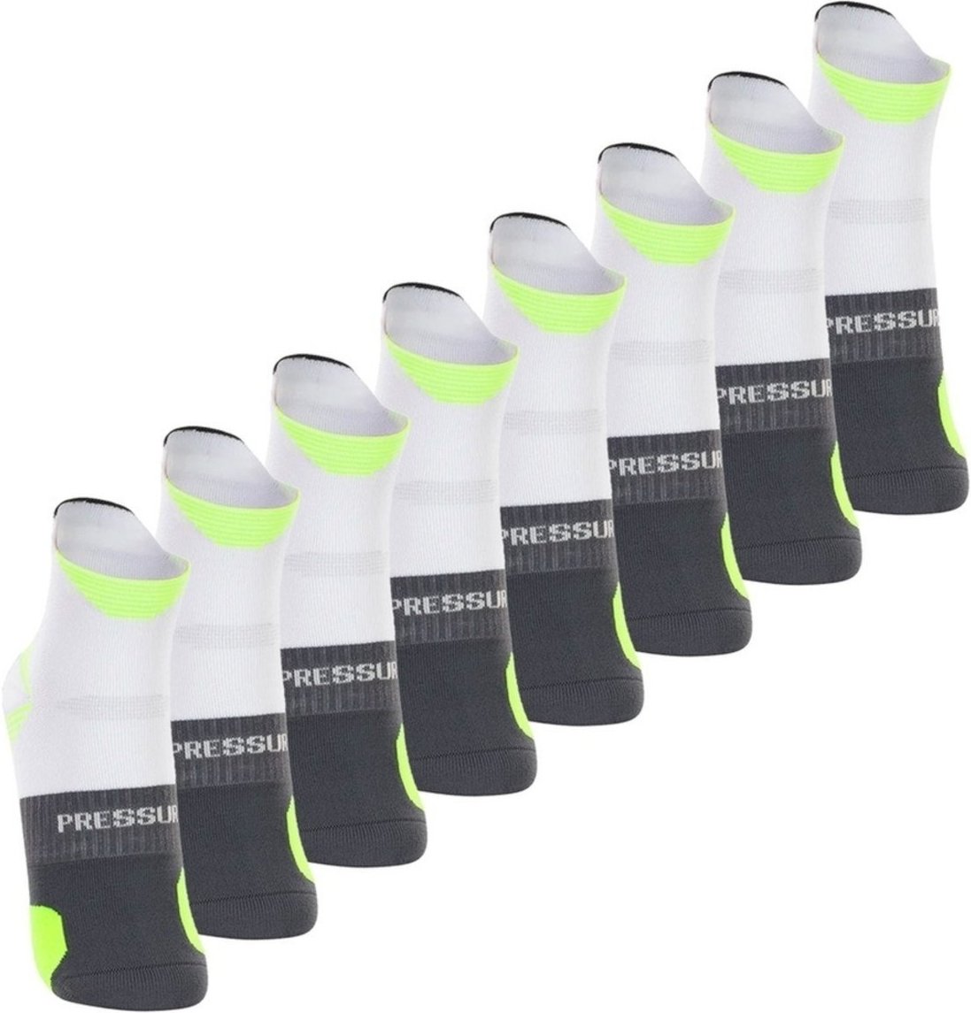 Imagem principal Kit com 8 Pares de Meias Performance Running Lupo 1 preto Lupo preto