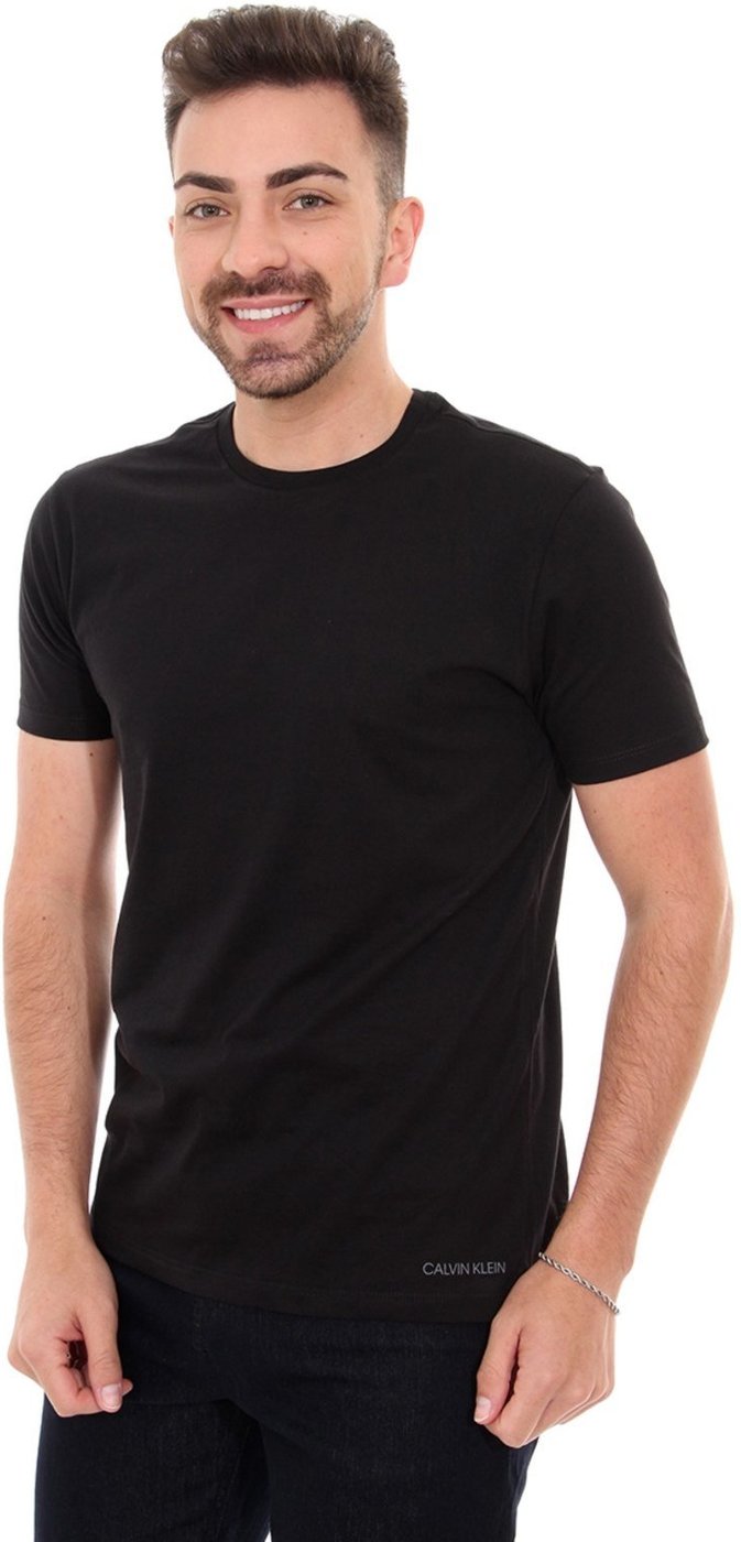 Imagem principal Camisetas Calvin Klein Underwear Masculinas C-Neck Pretas Pack 2UN preto Calvin Klein preto